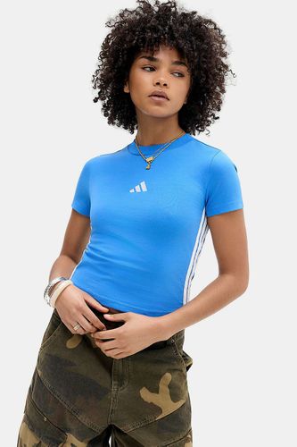 T-shirt graphique pour bébé bleu à 3 bandes en taille: XS - adidas - Modalova