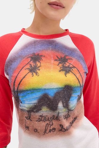 Haut raglan aérographe coucher de soleil en taille: R-U 8 - Jaded London - Modalova