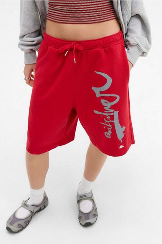 Short en jersey rouge exclusif UO en taille: XS - Quiksilver - Modalova