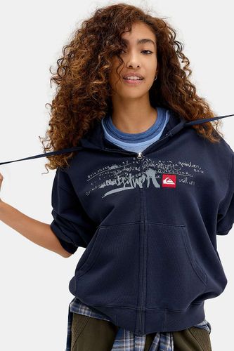 Sweat à capuche marine exclusif UO en taille: XS - Quiksilver - Modalova