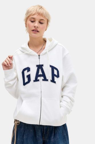 Chandail à capuchon avec fermeture éclair et logo Arch en taille: Small - GAP - Modalova