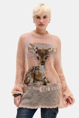 Pull tricoté oversize rose Bambi en taille: Small - The Ragged Priest - Modalova