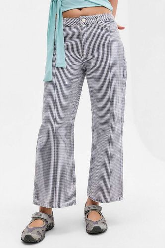 Jean Capri Anya à micro carreaux en taille: 24 - Damson Madder - Modalova