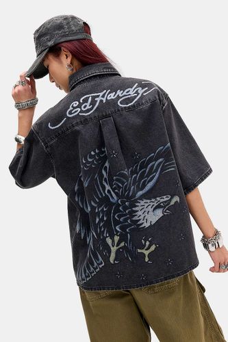 Chemise en denim décontractée Aigle & Étoiles en taille: Small - Ed Hardy - Modalova