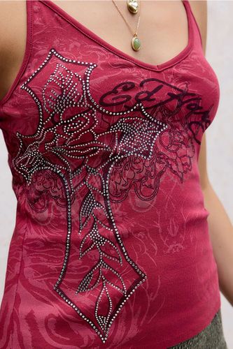 Caraco à strass Rose Cross exclusivité UO en taille: Medium - Ed Hardy - Modalova