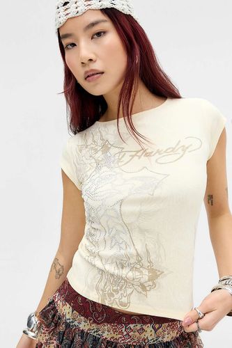 T-shirt graphique croix et rose exclusif UO en taille: 2XS - Ed Hardy - Modalova