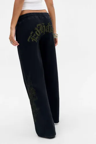 Pantalons de jogging brodés UO Exclusive Dragon en taille: XS - Ed Hardy - Modalova