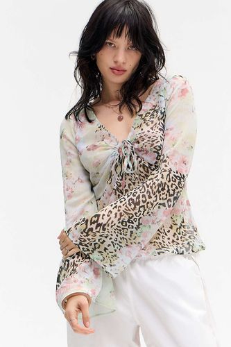Haut UO Phoebe à imprimé floral animal par en taille: Small - Urban Outfitters - Modalova