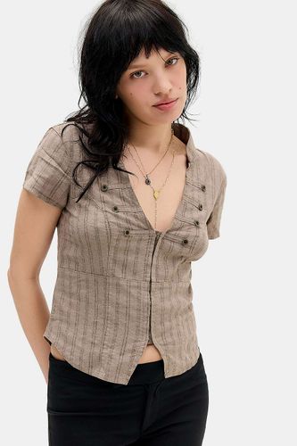 Chemise militaire souple Milo avec détails de boutons en taille: 2XS - BDG - Modalova