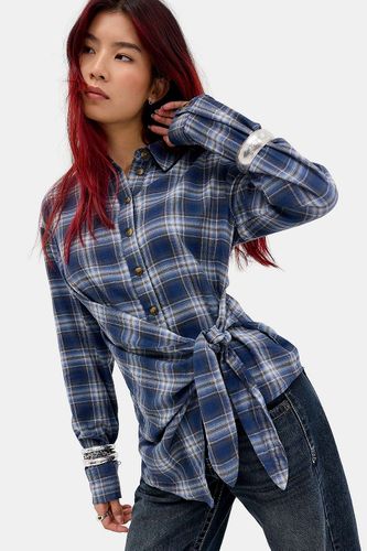 Chemise à carreaux Luca avec naud latéral en taille: XS - BDG - Modalova