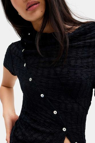Blouse asymétrique Rubie à col bénitier avec boutons en taille: XS - Silence + Noise - Modalova