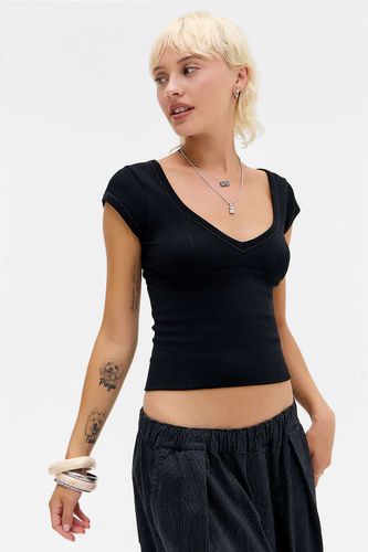 Haut sans couture à manches courtes UO Jade par en taille: XS - Urban Outfitters - Modalova