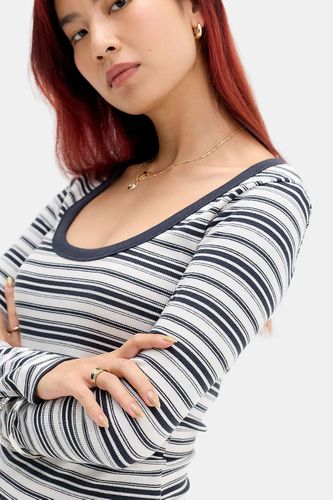 T-shirt à manches longues côtelé Off Duty en taille: XS - BDG - Modalova