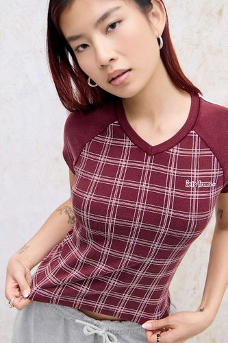 T-shirt à col en V haut à carreaux iets frans. taille: Medium - iets frans... - Modalova