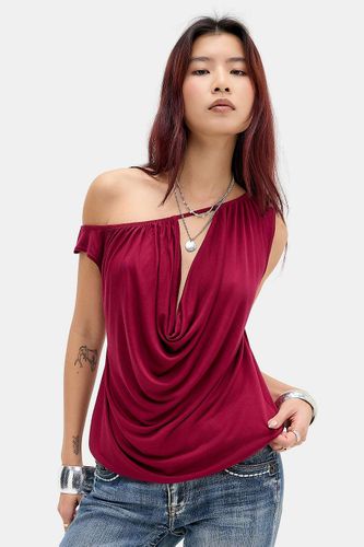 Haut drapé à col châle et épaules dénudées en taille: XS - Silence + Noise - Modalova