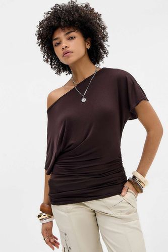 T-shirt Sasha à col échancré et taille froncée en taille: Medium - Silence + Noise - Modalova