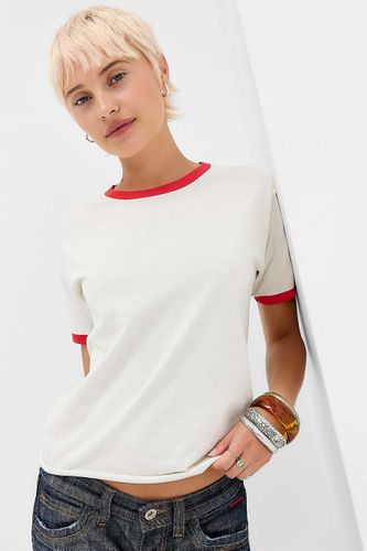 T-shirt Ringer blanc en taille: Medium/Large - BDG - Modalova