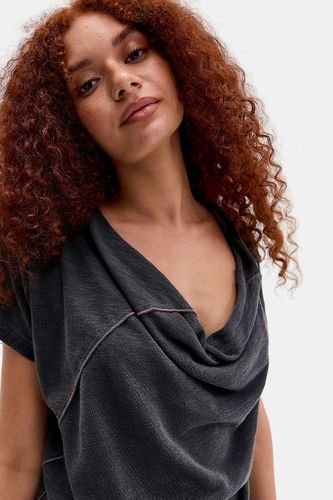 Haut long à col bénitier en jersey flammé en taille: XS - BDG - Modalova