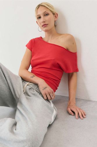 T-shirt à épaules dénudées et ourlet à bande en taille: XS - Out From Under - Modalova
