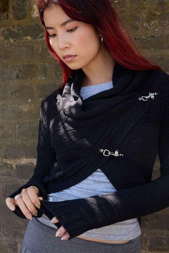 Cardigan asymétrique à fermoir UO par en taille: XS - Urban Outfitters - Modalova