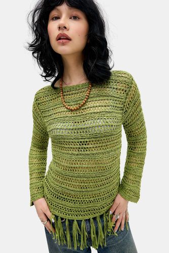 Haut à franges et coutures en taille: XS - BDG - Modalova