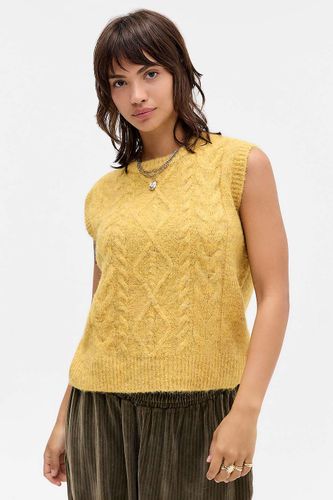 Débardeur en maille torsadée UO par en taille: XS - Urban Outfitters - Modalova