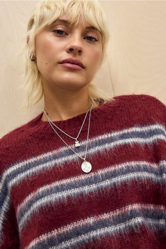 Pull rayé brossé UO par en taille: XS - Urban Outfitters - Modalova