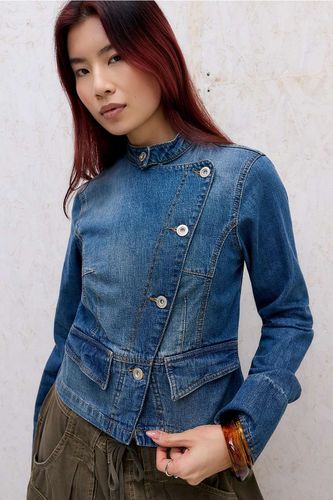 Veste en jean asymétrique Gaia en taille: Small - BDG - Modalova