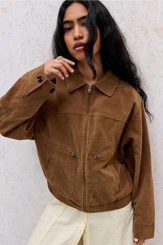 Veste bombardier Conrad en suédine en taille: Small - BDG - Modalova