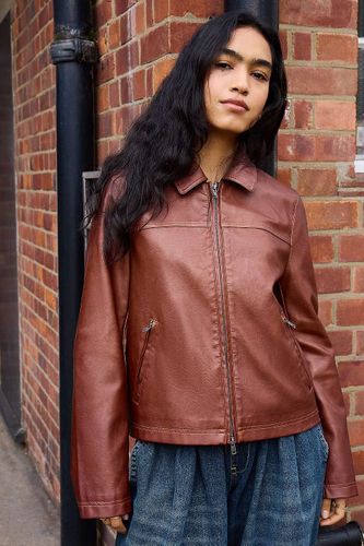 Sally Fitted Faux Leather Jacket taille: XS - Silence + Noise - Modalova