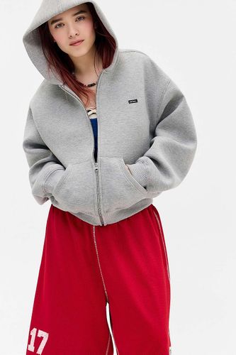 Iets frans. Sweat à capuche en scuba gris chiné en taille: Large - iets frans... - Modalova