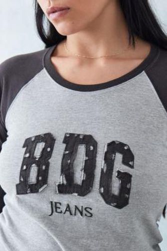 T-shirt à manches longues avec logo appliqué noir taille: XS - BDG - Modalova