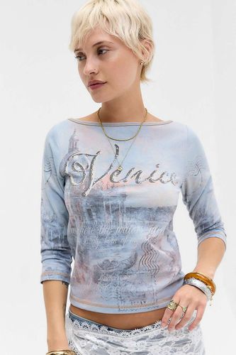 T-shirt graphique bébé à manches 3/4 UO Venice Hotfix par en taille: Small - Urban Outfitters - Modalova