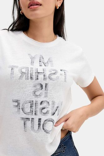 T-shirt graphique UO Inside Out Slub par en taille: Small - Urban Outfitters - Modalova