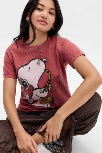 T-shirt graphique décontracté UO Saxophone Snoopy par en taille: Medium/Large - Urban Outfitters - Modalova