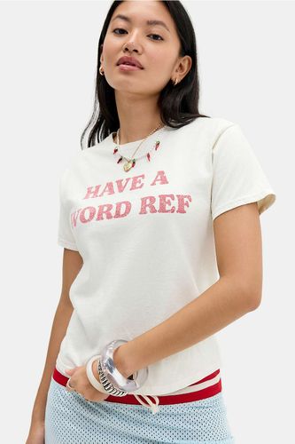 T-shirt décontracté UO Have A Word Ref par en taille: Medium/Large - Urban Outfitters - Modalova
