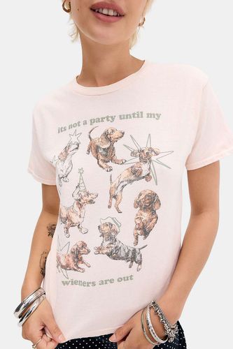 T-shirt graphique décontracté UO Weiner Party par en taille: Medium/Large - Urban Outfitters - Modalova
