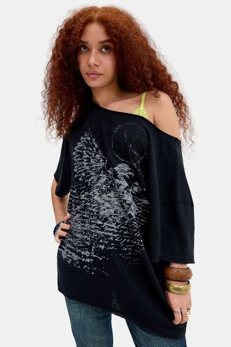 T-shirt graphique épaules dénudées UO Kurt Eagle par en taille: XS - Urban Outfitters - Modalova