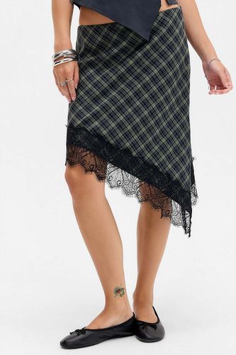 Jupe à carreaux asymétrique UO Dilari par en taille: Medium - Urban Outfitters - Modalova