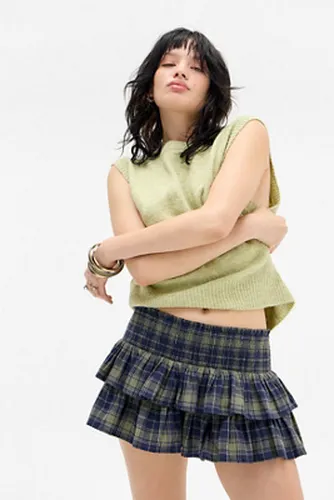 Jupe-short à carreaux en flanelle Monika en taille: XL - Kimchi Blue - Modalova