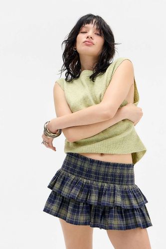 Jupe-short à carreaux en flanelle Monika en taille: XL - Kimchi Blue - Modalova
