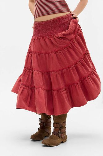 Jupe midi à volants Bea en taille: 2XS - Kimchi Blue - Modalova