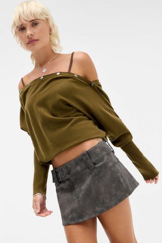 Mini jupe plissée en PU en taille: XS - BDG - Modalova