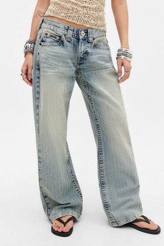 Jeans à fines rayures jacquard taille basse Kayla taille: 26 l 30 L - BDG - Modalova
