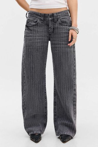 Jeans à fines rayures jacquard taille basse Kayla en taille: 24 l 32L - BDG - Modalova