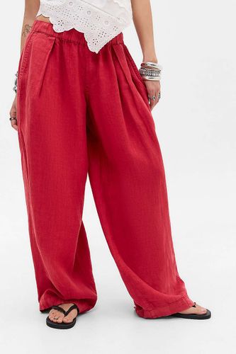 Pantalon cocon ample en lin Bobbi en taille: Large - BDG - Modalova