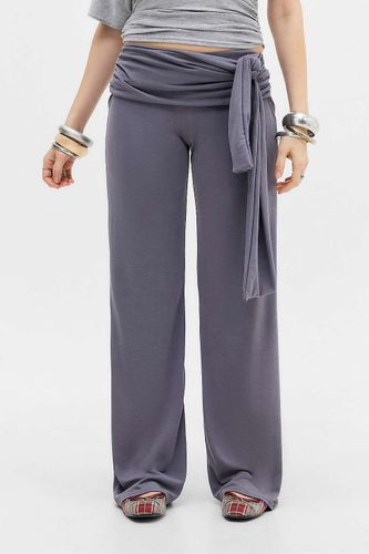 Pantalon en cupro à liens latéraux en taille: Medium - Silence + Noise - Modalova