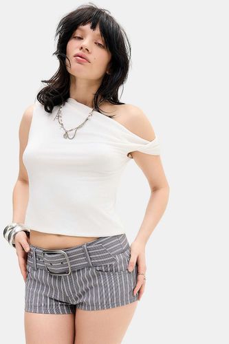 Mini-short ceinturé à rayures Piper en taille: 2XS - Silence + Noise - Modalova