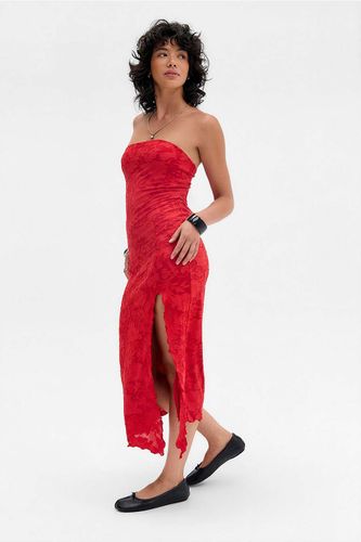 Robe midi bandeau devoré UO Samara par en taille: 2XS - Urban Outfitters - Modalova