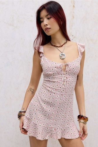 Mini-robe à fleurs vintage Nelly en taille: Small - Kimchi Blue - Modalova